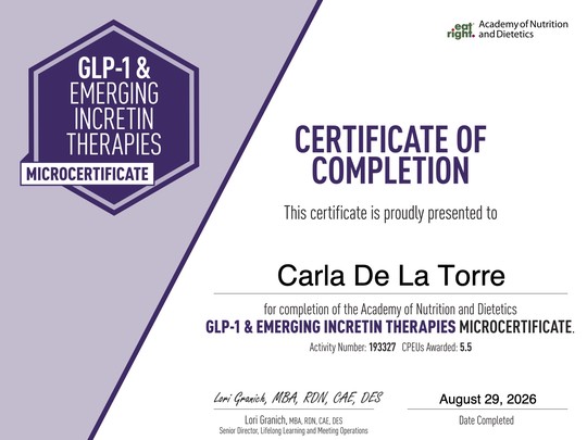 Nueva certificación en GLP-1 y Terapias de Incretina