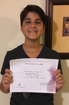 Certificado de logro nutricional