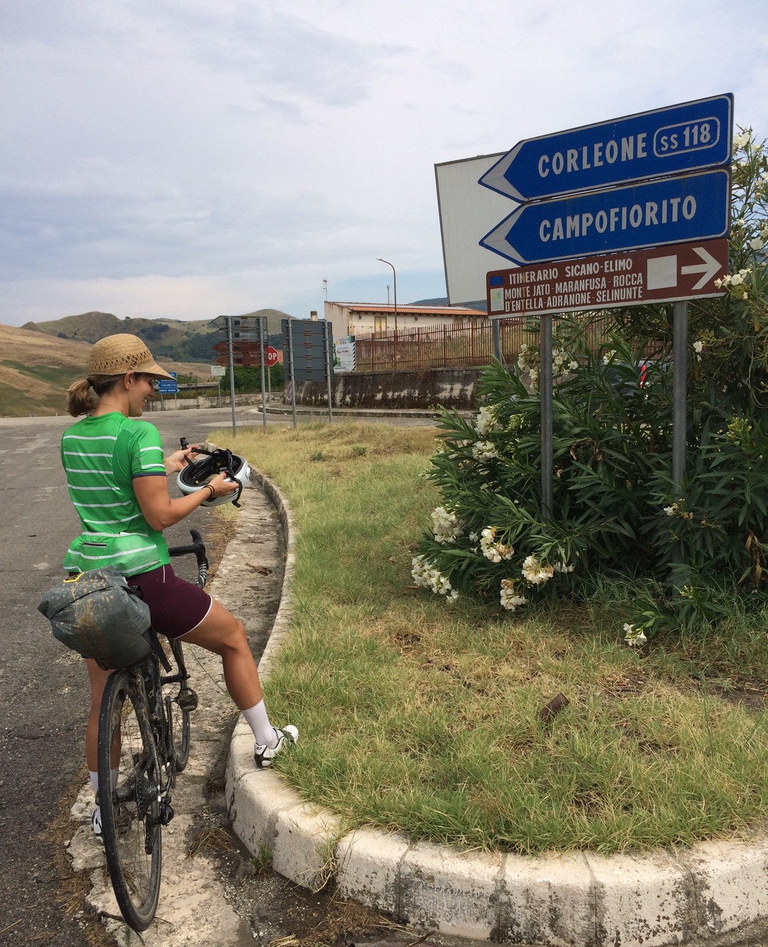 Siciliando en bicicleta