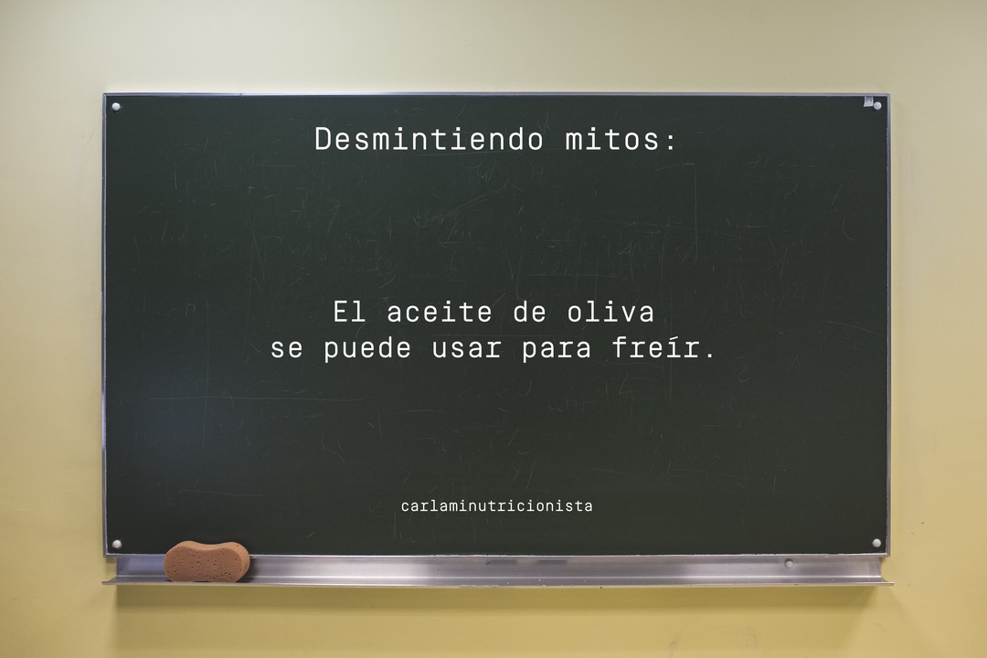 ¿Aceite de oliva para freír?