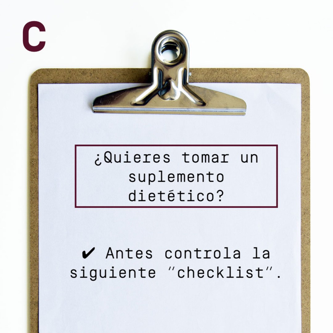 ¿Quieres tomar un suplemento dietético?